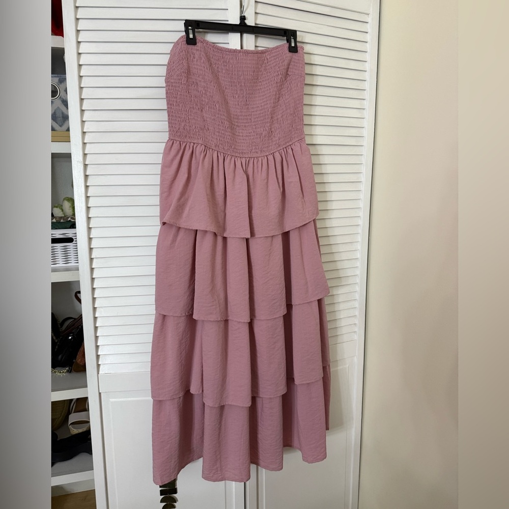 Pink Ruffle Dress